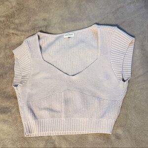 Vestique Light Purple Knit Sweater Vest